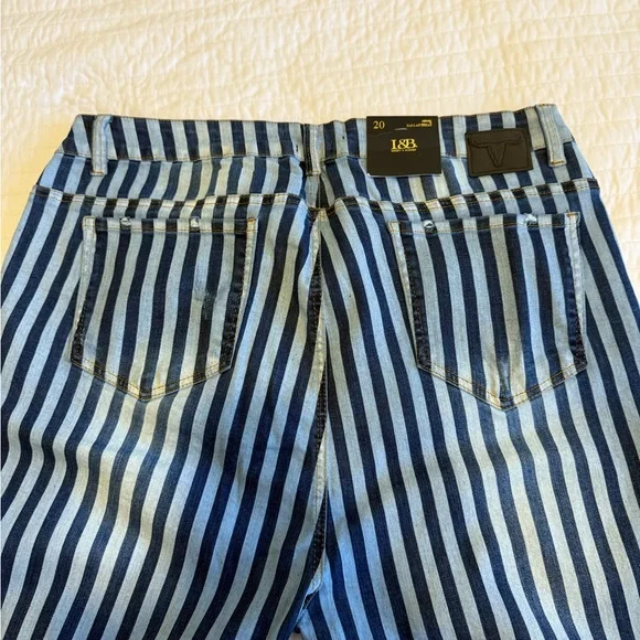 L&B Flare Bellbottom Jeans Plus Size 20 - Picture 7 of 9